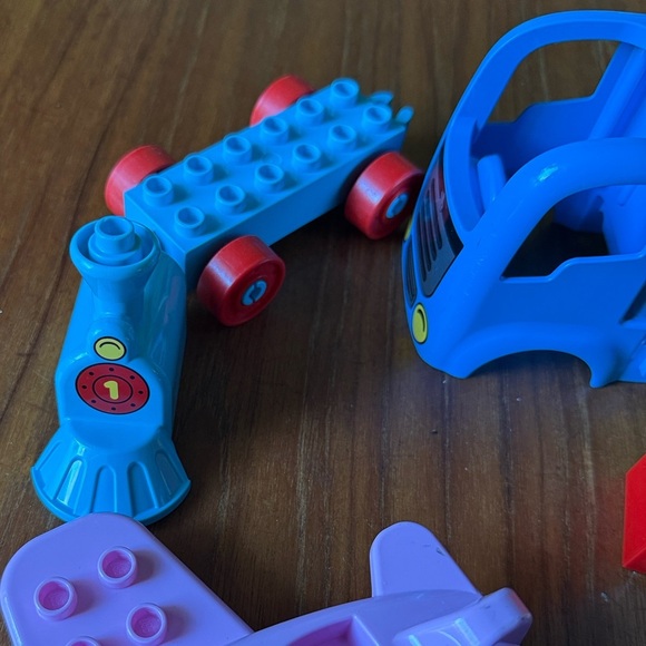 Lego Duplo Train Construction Cars Airplane Transportation Extra Pieces Set - Picture 5 of 8
